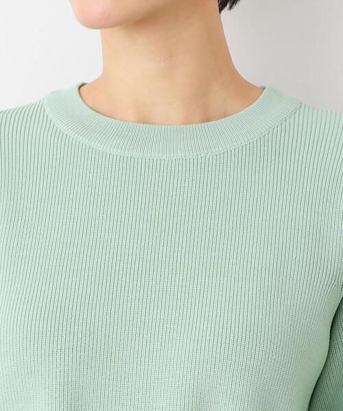 Dessin(デッサン)の「【洗える】ペプラムニット(ニット/セーター・レディース・チャコールグレー/ライトベージュ/ライトグリーン・02)」の19枚目の写真