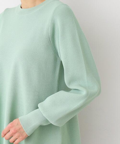 Dessin(デッサン)の「【洗える】ペプラムニット(ニット/セーター・レディース・チャコールグレー/ライトベージュ/ライトグリーン・02)」の20枚目の写真