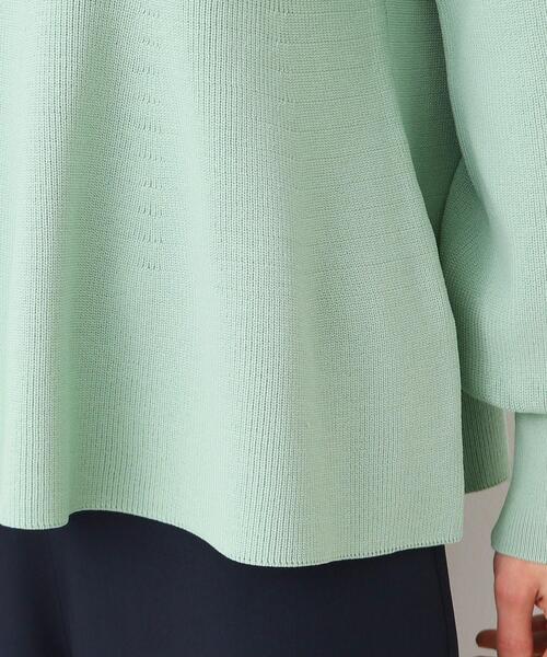 Dessin(デッサン)の「【洗える】ペプラムニット(ニット/セーター・レディース・チャコールグレー/ライトベージュ/ライトグリーン・02)」の21枚目の写真