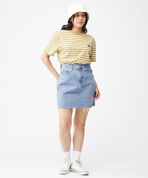 tommy jeans（トミー ジーンズ）の「レギュラーブルトンストライプTシャツ（Tシャツ/カットソー・メンズ・マルチ/ブルー・MEDIUM/LARGE/X-LARGE/SMALL）」の3枚目の写真