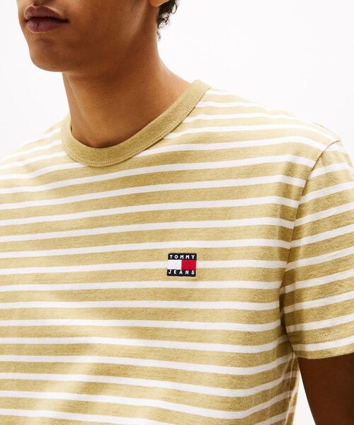 tommy jeans（トミー ジーンズ）の「レギュラーブルトンストライプTシャツ（Tシャツ/カットソー・メンズ・マルチ/ブルー・MEDIUM/LARGE/X-LARGE/SMALL）」の16枚目の写真