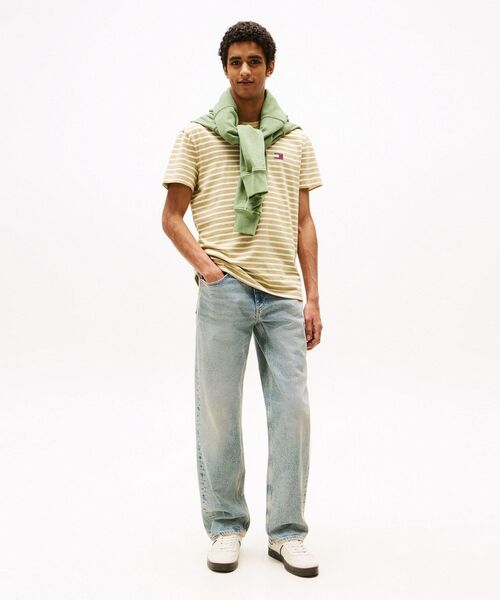 tommy jeans（トミー ジーンズ）の「レギュラーブルトンストライプTシャツ（Tシャツ/カットソー・メンズ・マルチ/ブルー・MEDIUM/LARGE/X-LARGE/SMALL）」の17枚目の写真
