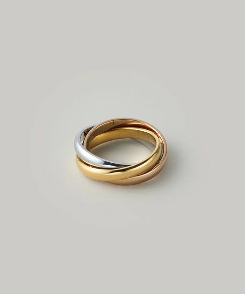 Jolie Toujours(ジョリトゥジュール)の「〈ステンレス〉14号トリニティリング(リング・レディース・マルチ・14号)」の2枚目の写真