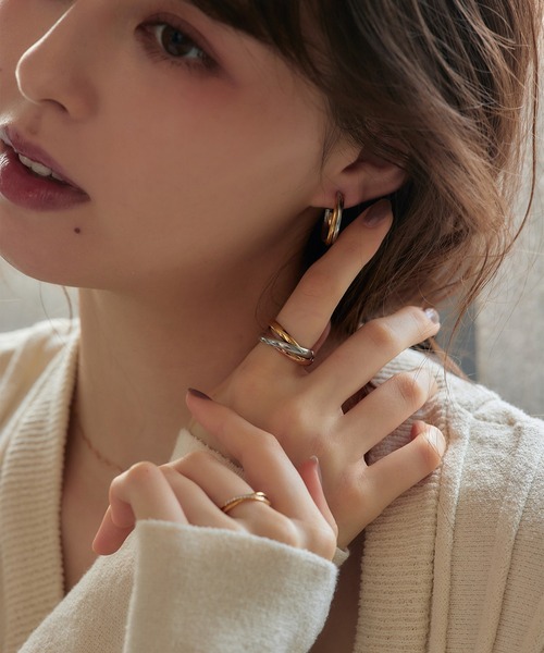 Jolie Toujours(ジョリトゥジュール)の「〈ステンレス〉14号トリニティリング(リング・レディース・マルチ・14号)」の6枚目の写真