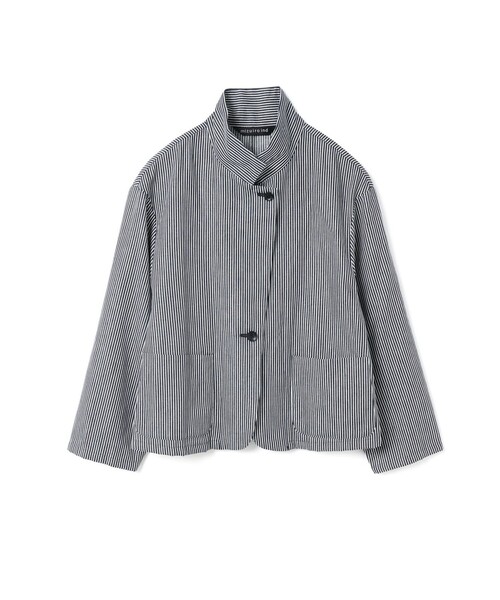 セール】mizuiro ind ヒッコリーシャツジャケット（ダウン