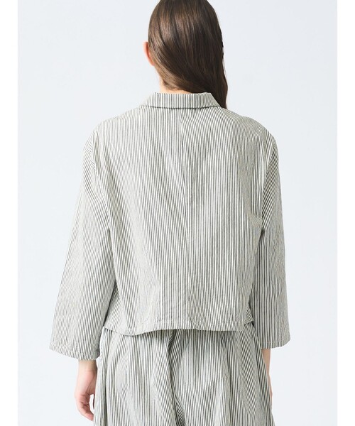 定価¥22,000 mizuiro ind ヒッコリーシャツジャケット MARcourt｜mizuiro ind ヒッコリーシャツジャケット | Rakuten