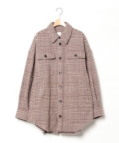 GUY ROVER ギローバー ブラウンチェック カバーオール ジャケット S ダークブラウンチェック カバーオール GUY ROVER（ギローバー