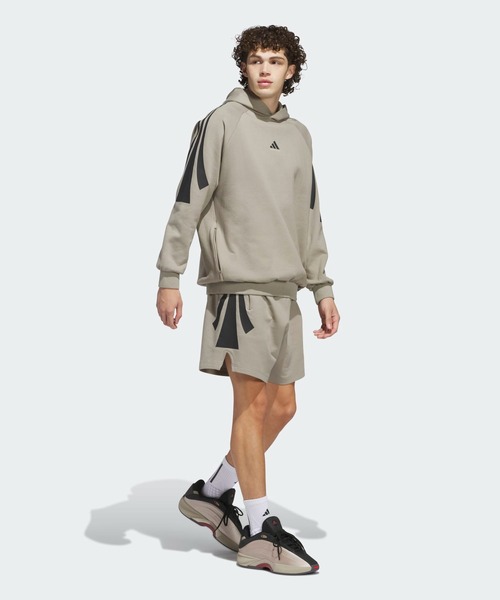 adidas Originals（アディダスオリジナルス）の「アディダス バスケットボール スペーサーパーカー（ジェンダーニュートラル）/ アディダスオリジナルス adidas Originals（パーカー・メンズ・ベージュ/ブラウン系その他・LARGE/MEDIUM/SMALL/X-SMALL/XX-LARGE/3XL/X-LARGE）」の6枚目の写真