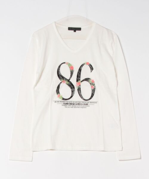 in the attic(インジアティック)の「《in the attic》Vネック/86/LS-T(Tシャツ/カットソー・メンズ・ブラック/ホワイト・X-LARGE/LARGE)」の2枚目の写真