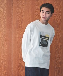 green label relaxing | ＜Phospho Graphica＞グラフィック ロングスリーブ Tシャツ(Tシャツ/カットソー)