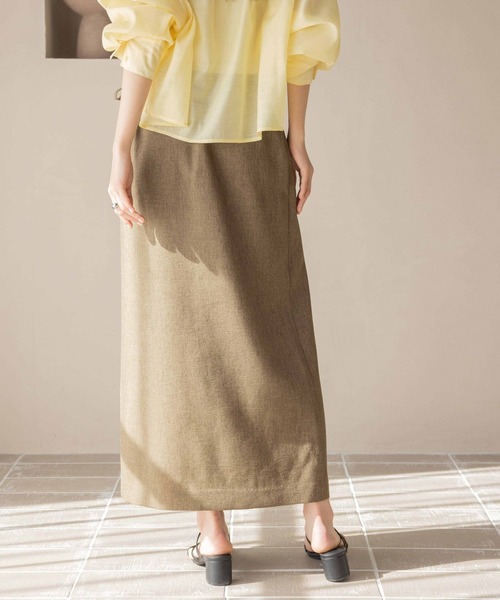 LOWRYS FARM(ローリーズファーム)の「ホップサックラップスカート 242768(スカート・レディース・ブラウン/グリーン/アイボリー/チャコールグレー・FREE)」の21枚目の写真