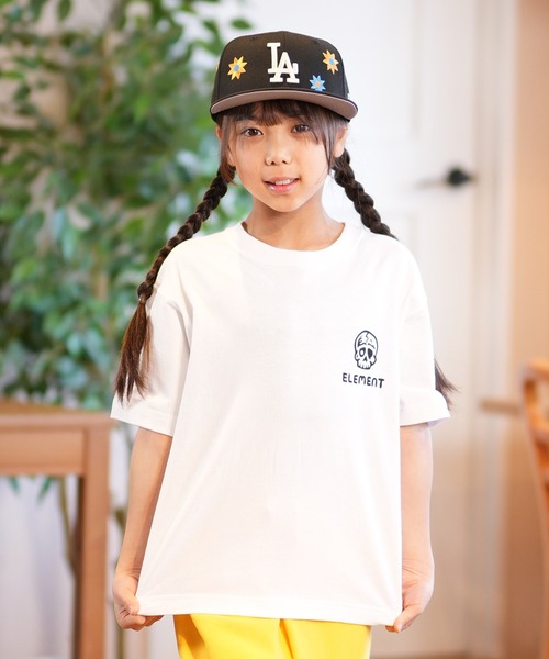 ELEMENT（エレメント）の「ELEMENT/エレメント TIMBER 3 SS YOUTH キッズ Tシャツ BF025-241（Tシャツ/カットソー・キッズ・グリーン×オレンジ/ブラック/ホワイト・140cm/160cm/150cm/130cm）」の4枚目の写真