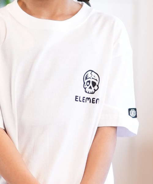 ELEMENT（エレメント）の「ELEMENT/エレメント TIMBER 3 SS YOUTH キッズ Tシャツ BF025-241（Tシャツ/カットソー・キッズ・グリーン×オレンジ/ブラック/ホワイト・140cm/160cm/150cm/130cm）」の9枚目の写真