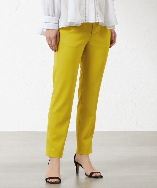 amaca（アマカ）の「【WEB店舗限定】リリーワルツテーパードパンツ（その他パンツ・レディース・イエロー系その他3/ブルー・38/40）」の2枚目の写真