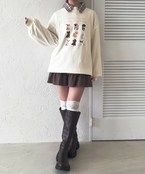 apres jour（アプレジュール）の「アソートリボンスウェット（スウェット・レディース・グレー/アイボリー/ネイビー・フリー/X-LARGE）」の6枚目の写真
