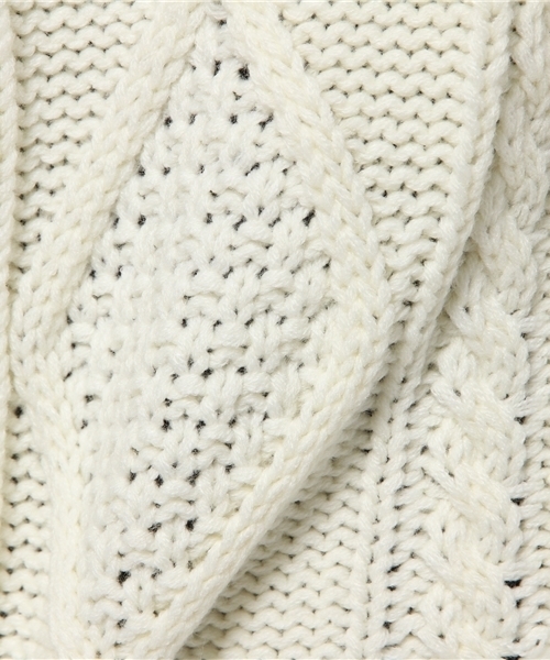 SLY（スライ）の「COMBI CABLE LG OP（ワンピース・レディース・オフホワイト/ネイビー/ブラウン・2/1）」の11枚目の写真