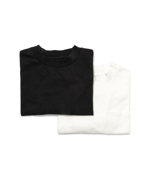 MidiUmi(ミディウミ)の「MidiUmi パックドハーフスリーブT(Tシャツ/カットソー・レディース・ブラック/ホワイト×ブラック/オフホワイト・FREE)」の3枚目の写真