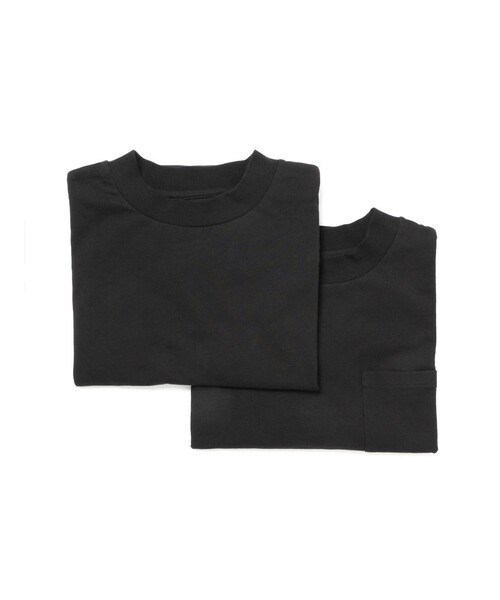 MidiUmi(ミディウミ)の「MidiUmi パックドハーフスリーブT(Tシャツ/カットソー・レディース・ブラック/ホワイト×ブラック/オフホワイト・FREE)」の1枚目の写真