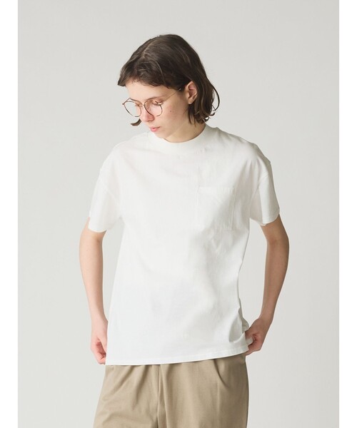 MidiUmi(ミディウミ)の「MidiUmi パックドハーフスリーブT(Tシャツ/カットソー・レディース・ブラック/ホワイト×ブラック/オフホワイト・FREE)」の8枚目の写真
