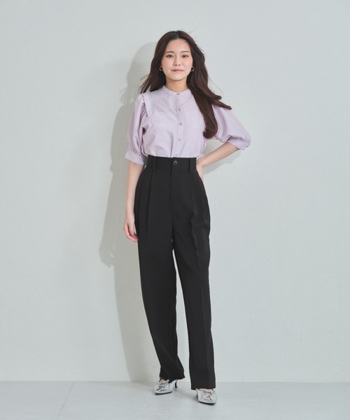 MISCH MASCH（ミッシュマッシュ）の「ZOZO限定 パフスリーブブラウス（シャツ/ブラウス・レディース・ブラック/ラベンダー/ホワイト・ﾌﾘ-）」の19枚目の写真