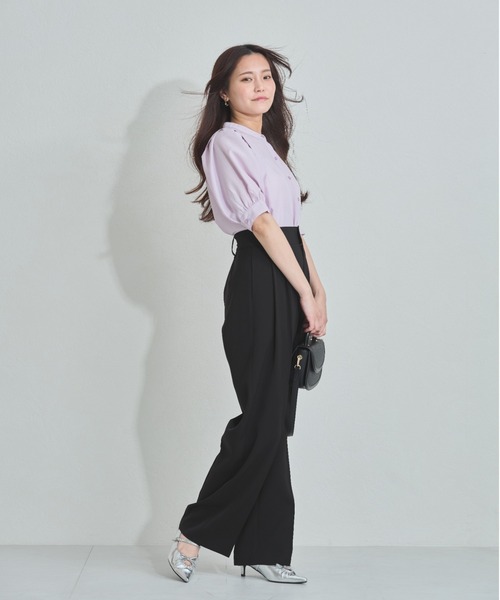 MISCH MASCH（ミッシュマッシュ）の「ZOZO限定 パフスリーブブラウス（シャツ/ブラウス・レディース・ブラック/ラベンダー/ホワイト・ﾌﾘ-）」の17枚目の写真