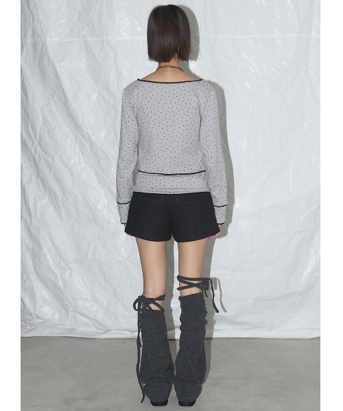 FANCY CLUB（ファンシークラブ）の「A'GEM/9 × .kom 『 FANCY CLUB/ファンシークラブ』 LACE STAR BASIC CARDIGAN/レーススターベーシックカーディガン（カーディガン/ボレロ・レディース・ホワイト/グレー・FREE）」の12枚目の写真