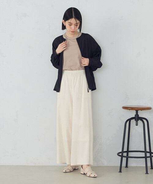 COMME CA ISM(コムサイズム)の「シアーブルゾン(ブルゾン・レディース・ブラック/カーキ/ブルー・MEDIUM/LARGE)」の10枚目の写真