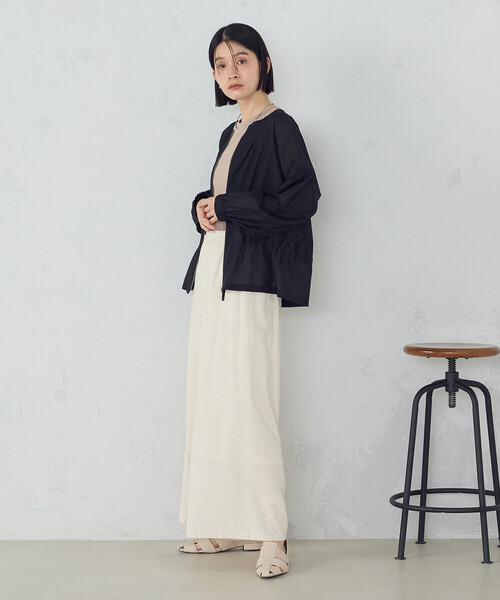 COMME CA ISM(コムサイズム)の「シアーブルゾン(ブルゾン・レディース・ブラック/カーキ/ブルー・MEDIUM/LARGE)」の11枚目の写真