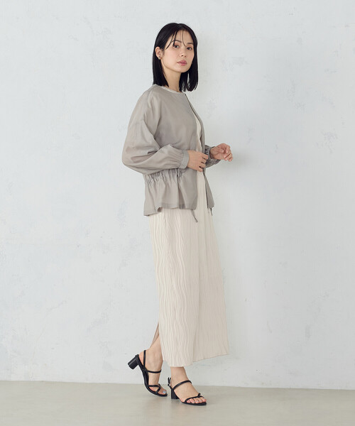 COMME CA ISM(コムサイズム)の「シアーブルゾン(ブルゾン・レディース・ブラック/カーキ/ブルー・MEDIUM/LARGE)」の15枚目の写真