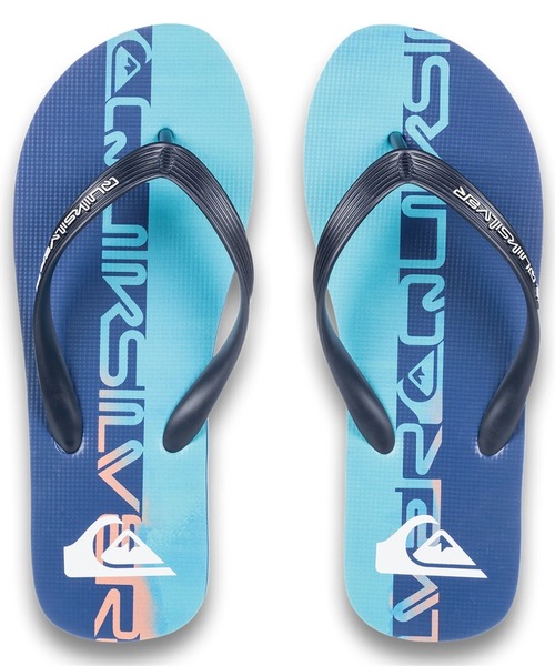 Quiksilver(クイックシルバー)の「MOLOKAI ART 25 YOUTH/クイックシルバーロゴビーサン(ビーチサンダル)(サンダル・メンズ・オレンジ/ブルー・27cm/28cm/25cm/26cm)」の5枚目の写真