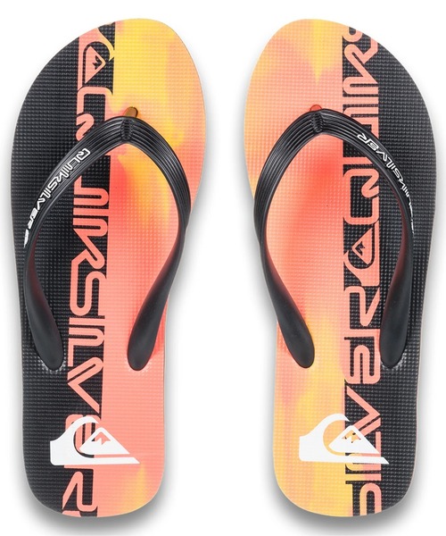 Quiksilver(クイックシルバー)の「MOLOKAI ART 25 YOUTH/クイックシルバーロゴビーサン(ビーチサンダル)(サンダル・メンズ・オレンジ/ブルー・27cm/28cm/25cm/26cm)」の8枚目の写真