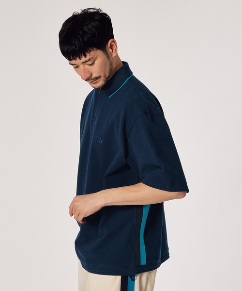 LANVIN en Bleu（ランバンオンブルー）の「【LANVIN en Bleu ESSENTIAL】TRACY / ヘビーピケ 襟ライン ポロシャツ（ポロシャツ・メンズ・ホワイト/ネイビー・SMALL/LARGE/X-LARGE/XX-LARGE/MEDIUM）」の6枚目の写真