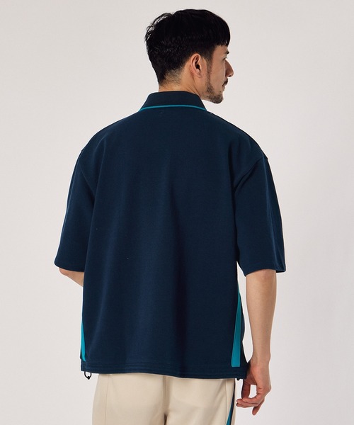 LANVIN en Bleu（ランバンオンブルー）の「【LANVIN en Bleu ESSENTIAL】TRACY / ヘビーピケ 襟ライン ポロシャツ（ポロシャツ・メンズ・ホワイト/ネイビー・SMALL/LARGE/X-LARGE/XX-LARGE/MEDIUM）」の10枚目の写真