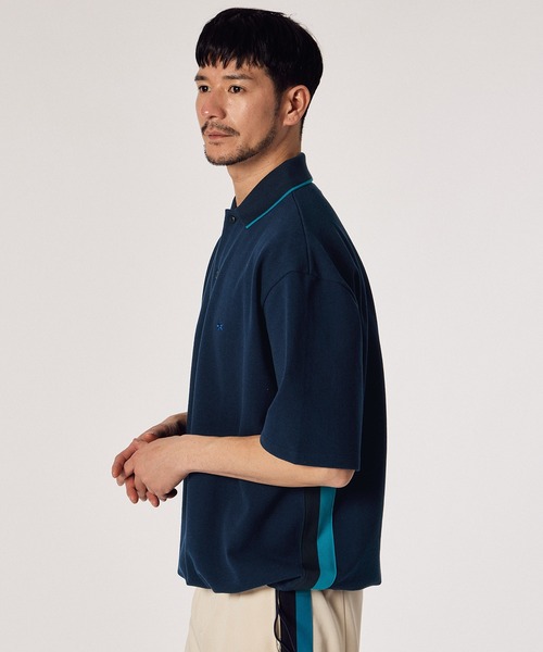 LANVIN en Bleu（ランバンオンブルー）の「【LANVIN en Bleu ESSENTIAL】TRACY / ヘビーピケ 襟ライン ポロシャツ（ポロシャツ・メンズ・ホワイト/ネイビー・SMALL/LARGE/X-LARGE/XX-LARGE/MEDIUM）」の8枚目の写真