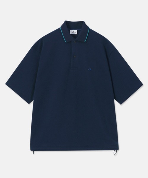 LANVIN en Bleu（ランバンオンブルー）の「【LANVIN en Bleu ESSENTIAL】TRACY / ヘビーピケ 襟ライン ポロシャツ（ポロシャツ・メンズ・ホワイト/ネイビー・SMALL/LARGE/X-LARGE/XX-LARGE/MEDIUM）」の12枚目の写真