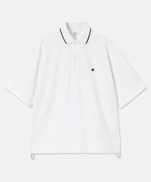 LANVIN en Bleu（ランバンオンブルー）の「【LANVIN en Bleu ESSENTIAL】TRACY / ヘビーピケ 襟ライン ポロシャツ（ポロシャツ・メンズ・ホワイト/ネイビー・SMALL/LARGE/X-LARGE/XX-LARGE/MEDIUM）」の11枚目の写真