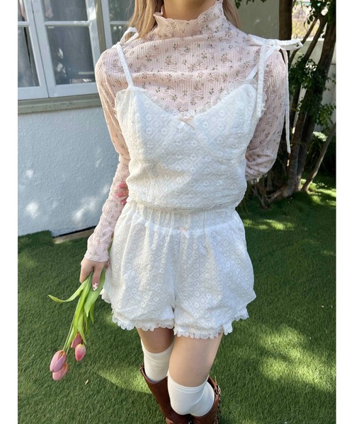 PHILLY（フィリー）の「【PHILLY】レースバルーンショートパンツ（その他パンツ・レディース・ブラック/ホワイト/レッド・FREE）」の12枚目の写真