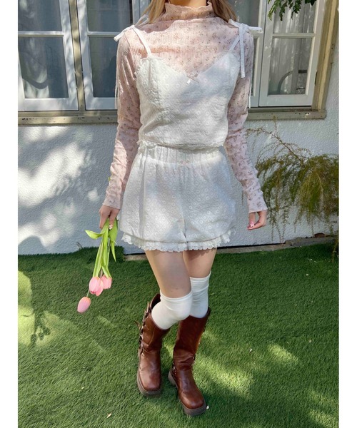 PHILLY（フィリー）の「【PHILLY】レースバルーンショートパンツ（その他パンツ・レディース・ブラック/ホワイト/レッド・FREE）」の15枚目の写真