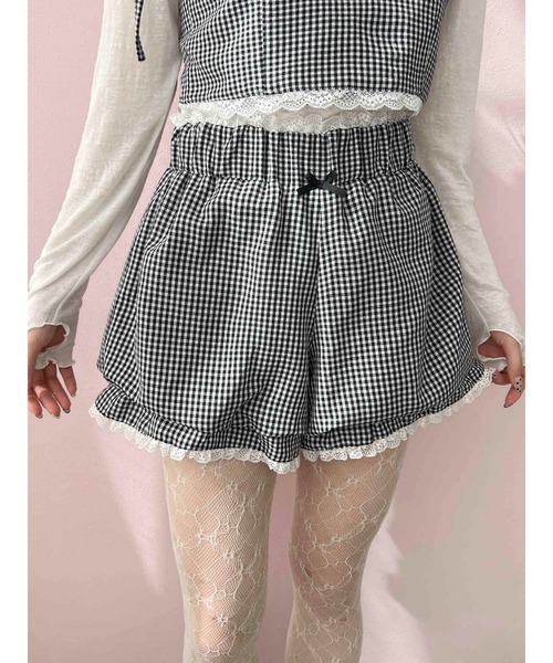 PLEATS PLEASE ストライプ バルーンショートパンツ ストライプバルーンショートパンツ｜ショートパンツ｜韓国