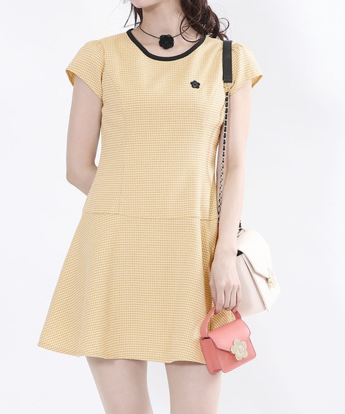 MARY QUANT（マリークワント）の「ツイードパイピング ワンピース（ワンピース・レディース・ブラック/アイボリー/ブルー/イエロー・M）」の4枚目の写真