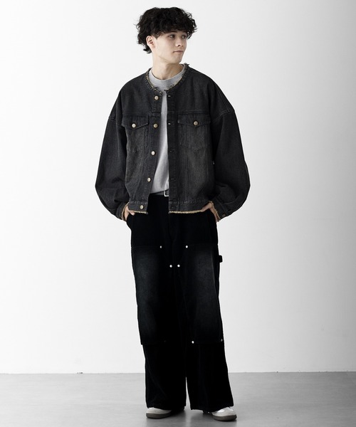 JournalStandard　relume　ノーカラー　デニムジャケット JOURNAL STANDARD relume（ジャーナルスタンダード レリューム
