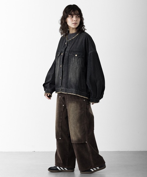 CADUNÉ フリンジノーカラージャケット 38 CADUNÉ フリンジノーカラージャケット 38 CADUNÉ フリンジノー