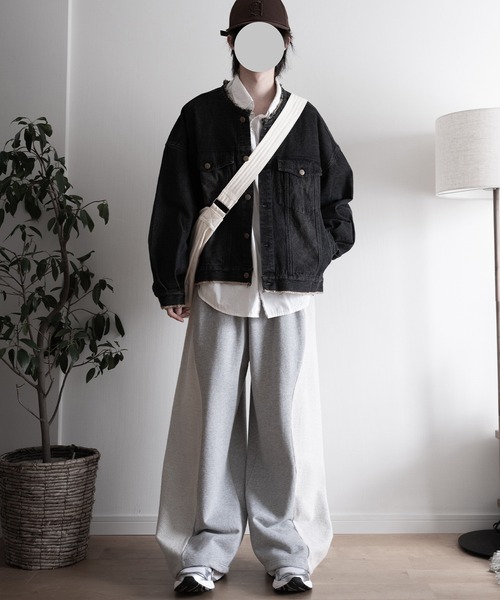 【courreges】　デニム　ジャケット　フリンジ　ノーカラー 91408422b_b_04_500.jpg