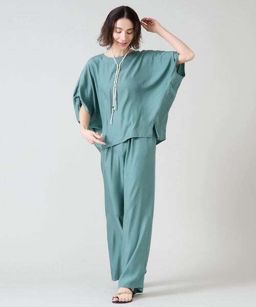 Liesse（リエス）の「ワイドシルエットブラウス（シャツ/ブラウス・レディース・ホワイト/グリーン/ネイビー・FREE）」の21枚目の写真