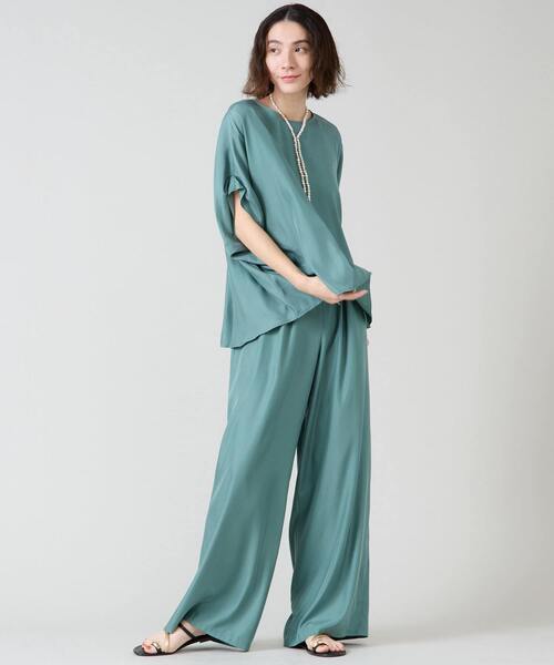 Liesse（リエス）の「ワイドシルエットブラウス（シャツ/ブラウス・レディース・ホワイト/グリーン/ネイビー・FREE）」の22枚目の写真