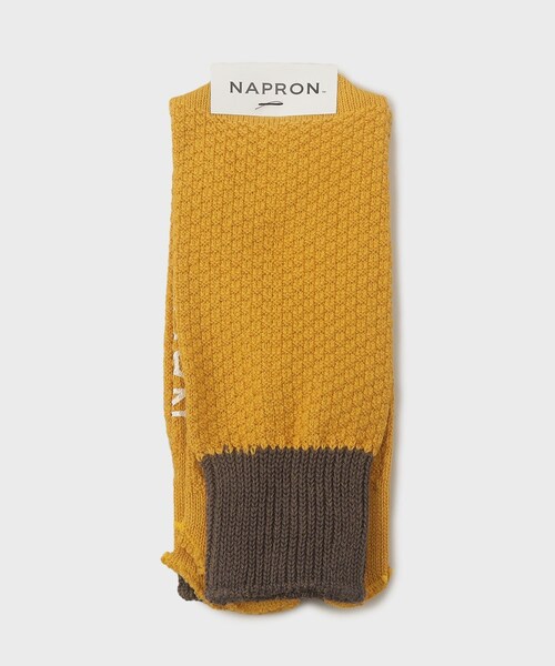 napron(ナプロン)の「【NAPRON】 2TONE TABI SOX(ソックス/靴下・メンズ・アイボリー/レッド系1/マスタード/ネイビー・00)」の1枚目の写真