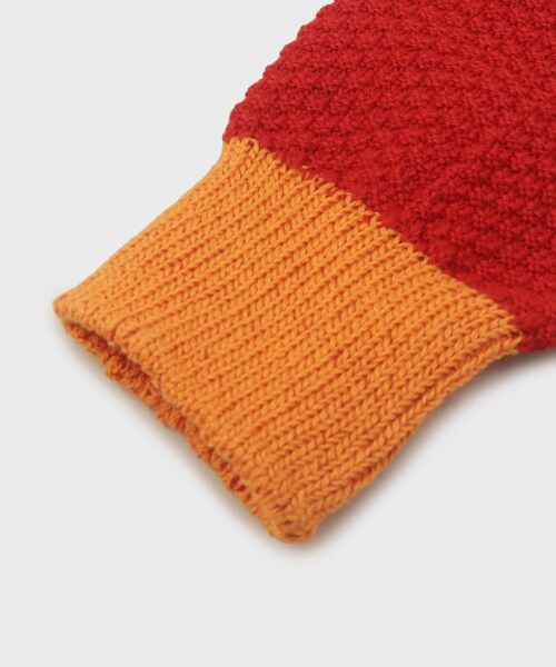 napron(ナプロン)の「【NAPRON】 2TONE TABI SOX(ソックス/靴下・メンズ・アイボリー/レッド系1/マスタード/ネイビー・00)」の7枚目の写真