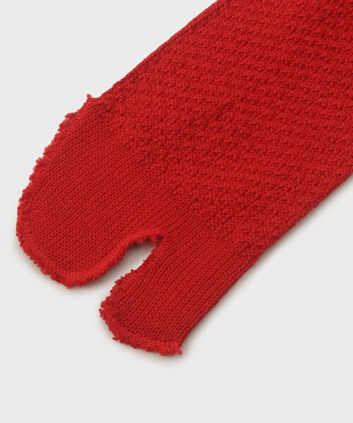 napron(ナプロン)の「【NAPRON】 2TONE TABI SOX(ソックス/靴下・メンズ・アイボリー/レッド系1/マスタード/ネイビー・00)」の9枚目の写真