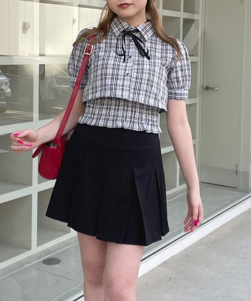 one way（ワンウェイ）の「リボン付きレイヤードブラウス（シャツ/ブラウス・レディース・ブラック系その他/ブルー系その他/ホワイト/ホワイト系その他・FREE）」の3枚目の写真