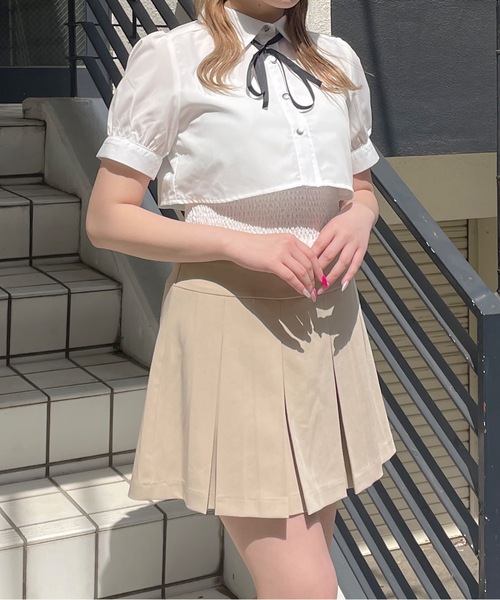 one way（ワンウェイ）の「リボン付きレイヤードブラウス（シャツ/ブラウス・レディース・ブラック系その他/ブルー系その他/ホワイト/ホワイト系その他・FREE）」の7枚目の写真